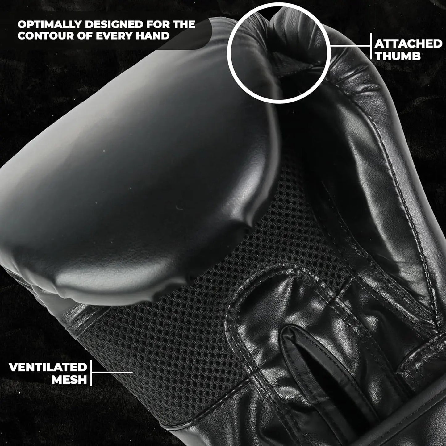 Premium Black Boxing Gloves (Unisex) - FenixSoulAr