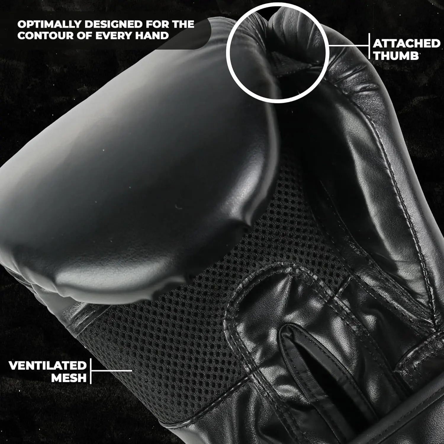 Premium Black Boxing Gloves (Unisex) - FenixSoulAr