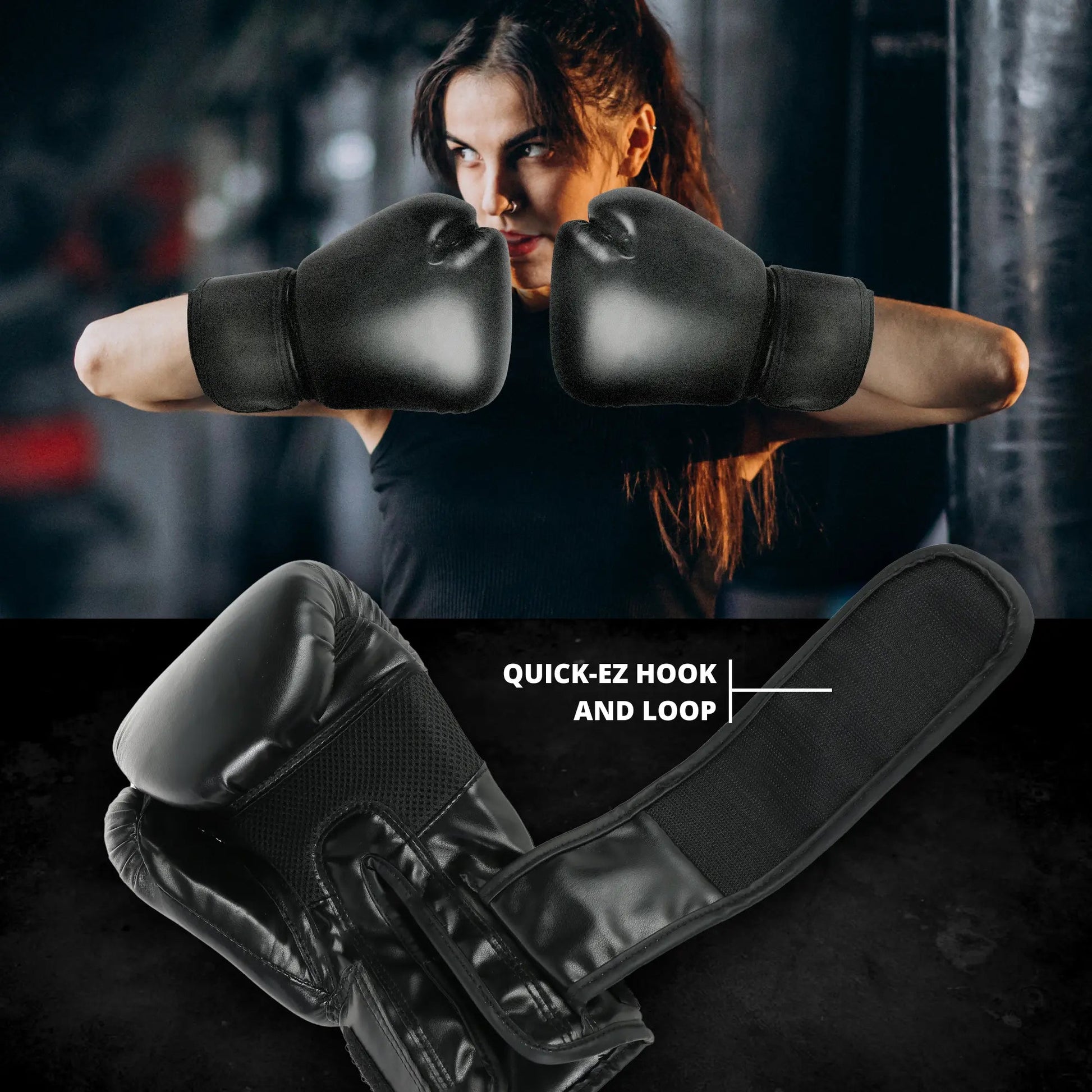 Premium Black Boxing Gloves (Unisex) - FenixSoulAr