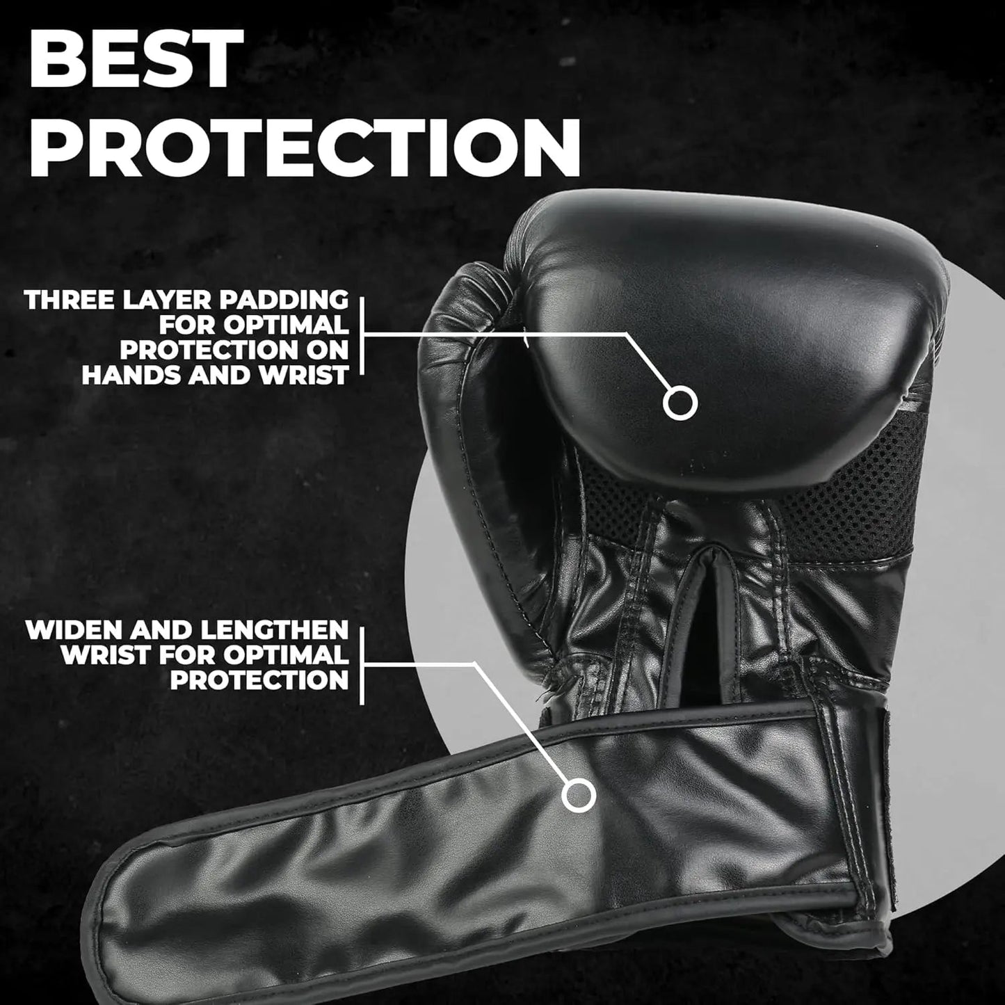 Premium Black Boxing Gloves (Unisex) - FenixSoulAr